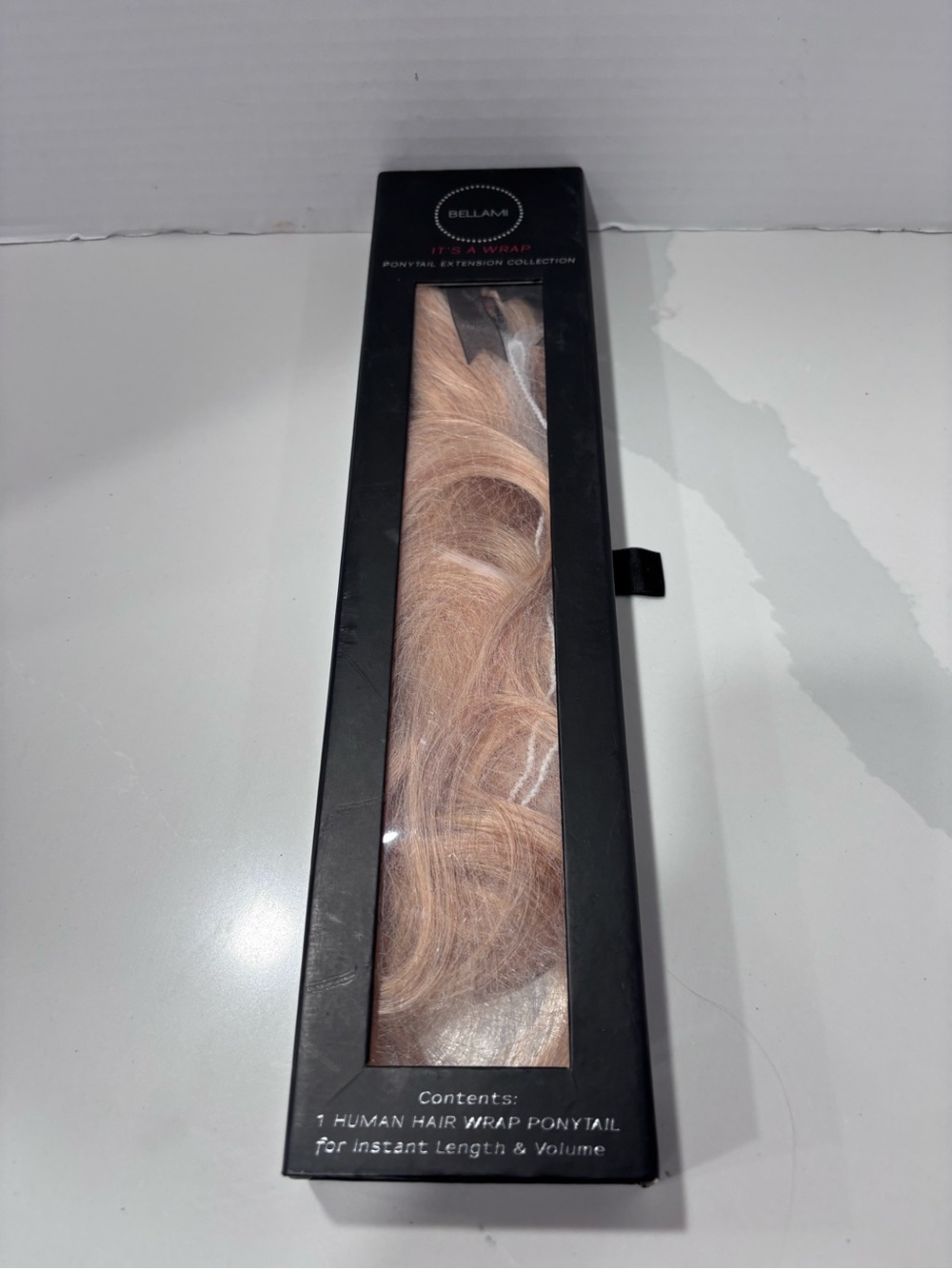 BELLAMI Rose Gold Human Hair Wrap Ponytail